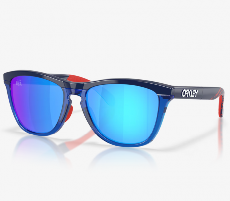 Oakley Frogskins™ Range Team USA Sunglasses Navy Frame Prizm Sapphire Lenses