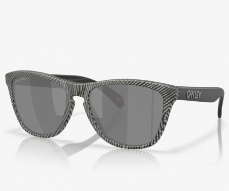 Oakley Frogskins Sunglasses Matte Grey Ink Fingerprint Frame Prizm Black Lenses