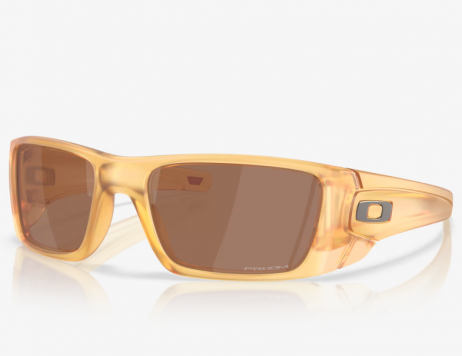 Oakley Fuel Cell Sunglasses Matte Transparent Light Curry Frame Prizm Tungsten Lenses