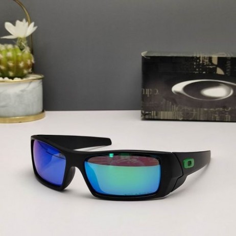 Oakley Gascan Sunglasses Matte Black Frame Polarized Jade Lenses