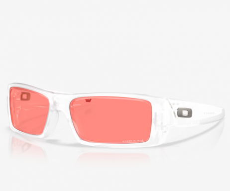 Oakley Gascan Sunglasses Matte Clear Frame Prizm Peach Lenses