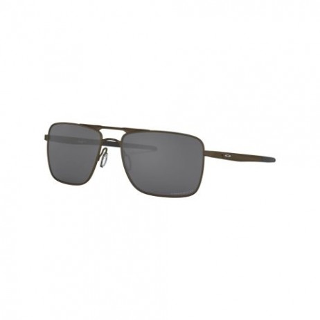 Oakley Gauge 6 Sunglasses Pewter Frame Prizm Black Polarized Lenses