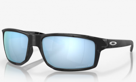 Oakley Gibston Sunglasses Matte Black Camo Frame Prizm Deep Water Polarized Lenses 