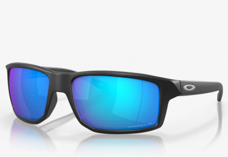 Oakley Gibston Sunglasses Matte Black Frame Prizm Sapphire Polarized Lenses