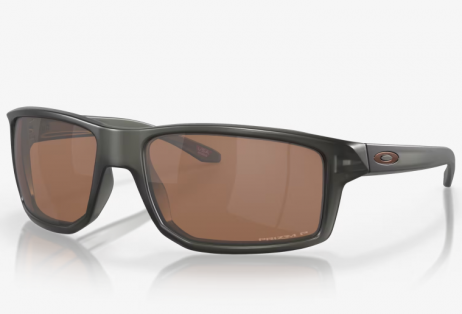 Oakley Gibston Sunglasses Matte Grey Smoke Frame Prizm Tungsten Polarized Lenses