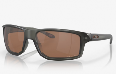 Oakley Gibston Sunglasses Matte Grey Smoke Frame Prizm Tungsten Polarized Lenses