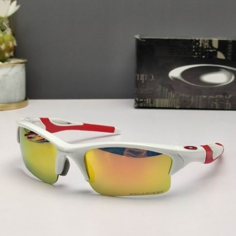 Oakley Half Jacket 2.0 Xl Sunglasses White Red Frame Polarized Ruby Lenses