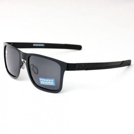 Oakley Holbrook Metal Sunglasses Black Frame Polarized Black Lenses