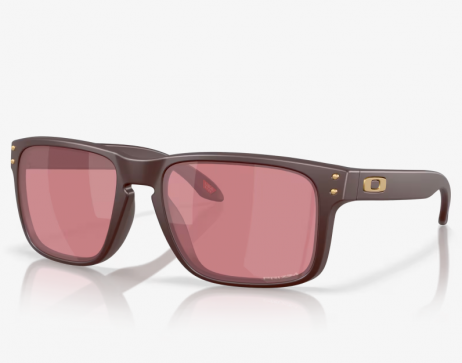 Oakley Holbrook Sunglasses Matte Grenache Frame Prizm Dark Golf Lenses