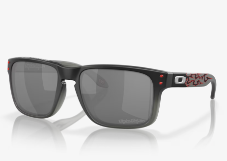 Oakley Holbrook Sunglasses Troy Lee Designs Black Fade Frame Prizm Black Lenses
