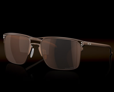 Oakley Holbrook TI Sunglasses Satin Toast Frame Prizm Tungsten Polarized Lenses