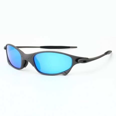 Oakley Juliet Sunglasses Black Frame Prizm Blue Polarized Lenses