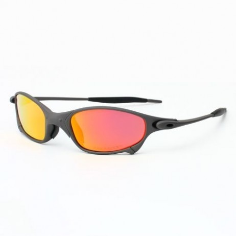 Oakley Juliet Sunglasses Black Frame Ruby Polarized Lenses