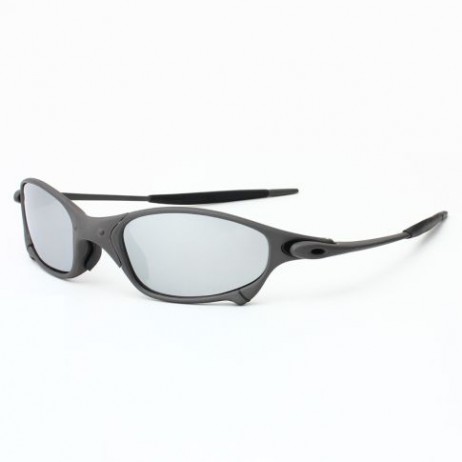 Oakley Juliet Sunglasses Matte Black Frame Gray Polarized Lenses