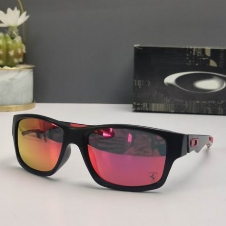 Oakley Jupiter Carbon Scuderia Ferrari Sunglasses Black Frame Polarized Ruby Lenses