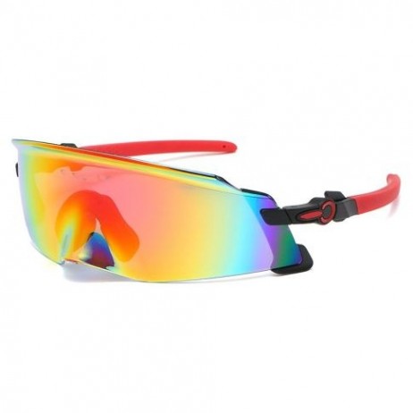 Oakley Kato Sunglasses Red Frame Galaxy Ruby Lens