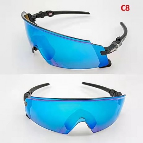 Oakley Kato X OO9475 Sunglasses Black Frame Prizm Blue Lens Silver Logo