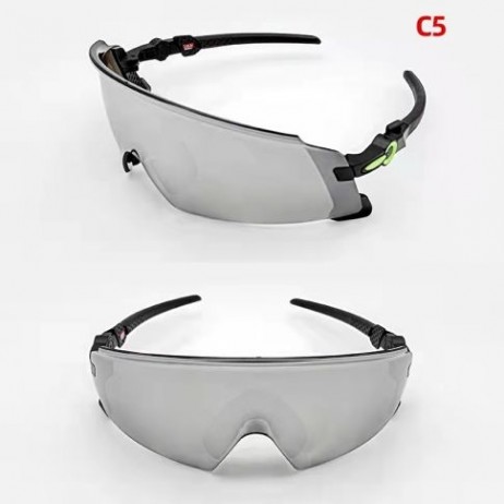 Oakley Kato X OO9475 Sunglasses Black Frame Prizm Grey Lens Green Logo