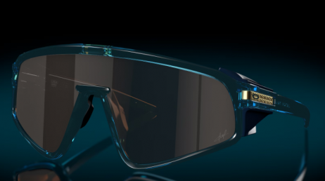 Oakley Latch Panel Sunglasses Transparent Stonewash Frame Prizm Tungsten Lenses