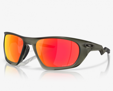 Oakley Lateralis Sunglasses Matte Olive Ink Frame Prizm Ruby Lenses