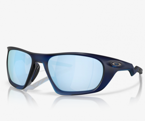 Oakley Lateralis Sunglasses Matte Transparent Blue Frame Prizm Deep Water Polarized Lenses