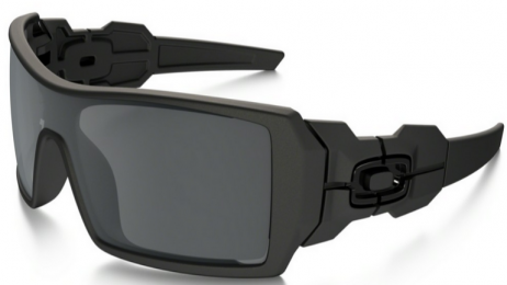Oakley Oil Rig Sunglasses Matte Black Frame Gray Lenses