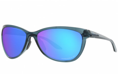 Oakley Pasque Sunglasses Crystal Black Frame Prizm Sapphire Polarized Lenses