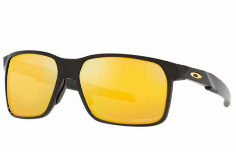 Oakley Portal X Sunglasses Polished Black Frame Prizm 24K Polarized Lenses