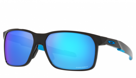 Oakley Portal X Sunglasses Polished Black Frame Prizm Sapphire Lenses