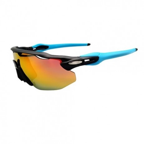 Oakley Radar EV Advancer Sunglasses OO9442 Black Blue Frame Prizm Ruby Lens