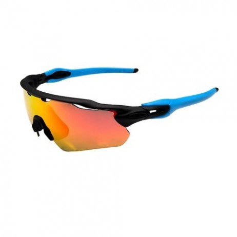 Oakley Radar EV Path OO9275 Sunglasses Black Blue Frame Prizm Ruby Lens