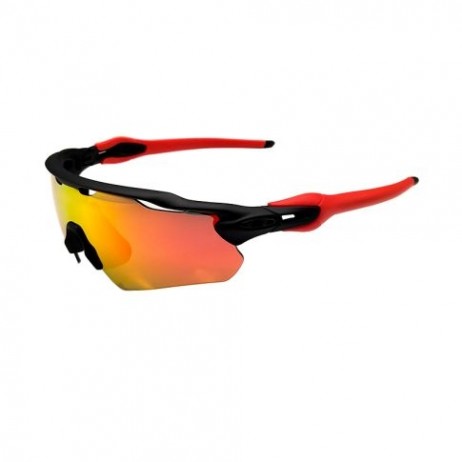 Oakley Radar EV Path OO9275 Sunglasses Black Red Frame Prizm Ruby Lens