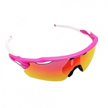 Oakley Radar EV Path OO9275 Sunglasses Pink White Frame Prizm Ruby Lens
