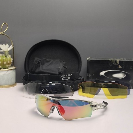 Oakley Radar Path Sunglasses Crystal Frame Galaxy Ruby Lenses