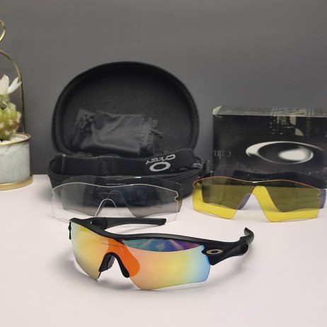 Oakley Radar Path Sunglasses Matte Black Frame Galaxy Ruby Lenses