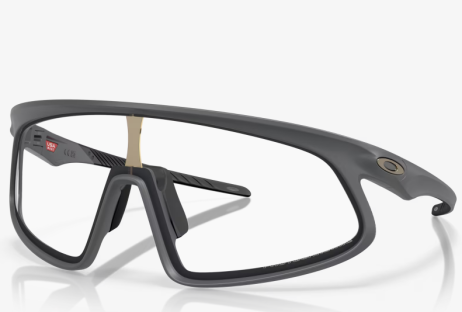 Oakley RSLV Sunglasses Matte Carbon Frame Clear To Black Iridium