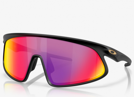 Oakley RSLV Sunglasses Matte Black Frame Prizm Road Lenses