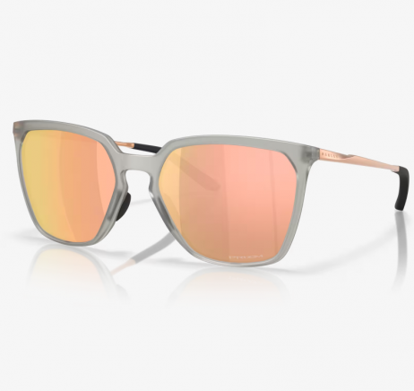 Oakley Sielo SQ Sunglasses Matte Grey Ink Frame Prizm Rose Gold Lenses