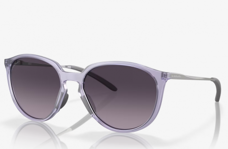 Oakley Sielo Sunglasses Matte Lilac Frame Prizm Grey Gradient Lenses