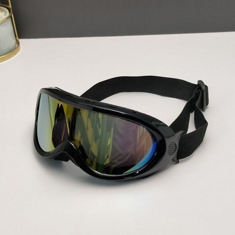 Oakley Ski Goggles Black Frame Anti-fog Galaxy Lenses