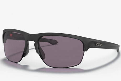 Oakley Sliver Edge Sunglasses Matte Black Frame Grey Lenses