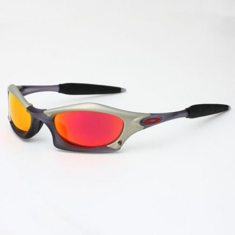 Oakley Splice Sunglasses Matte Black Gunmetal Frame Polarized Ruby Lenses