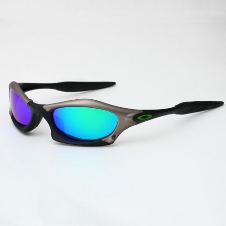 Oakley Splice Sunglasses Matte Black Gunmetal Frame Polarized Sapphire Lenses
