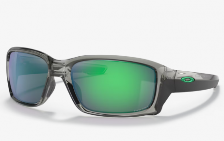 Oakley Straightlink Sunglasses Grey Ink Frame Prizm Jade Lenses