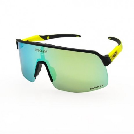 Oakley Sutro Lite Sunglasses Odyssey Collection Yellow Black Frame Prizm Green Lens
