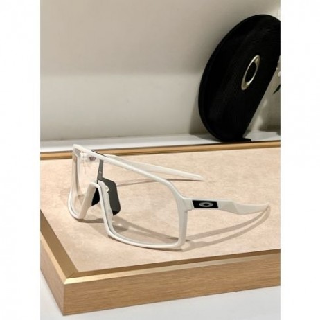Oakley Sutro Sunglasses White Frame Prizm Clear Lenses