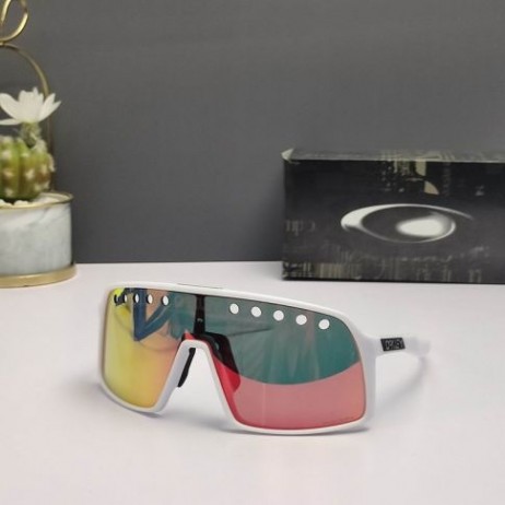 Oakley Sutro Sunglasses White Frame Prizm Ruby Lenses