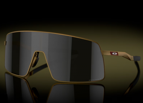 Oakley Sutro TI Sunglasses Matte Gold Frame Prizm Black Lenses
