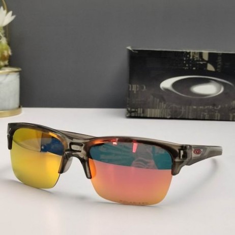 Oakley Thinlink Sunglasses Gradient Brown Frame Polarized Ruby Lenses