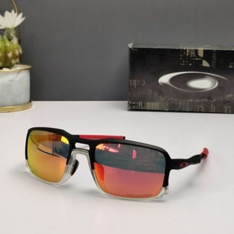 Oakley Triggerman Sunglasses Clear Black Frame Prizm Polarized Ruby Lenses